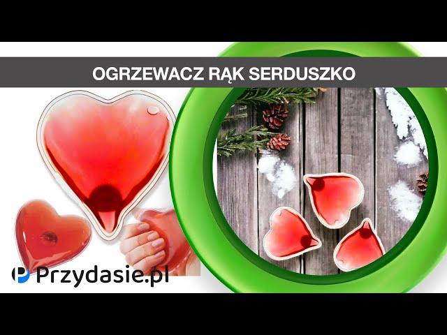 Ogrzewacz rąk serduszko serce prezent walentynki czerwony | PrzydaSiePL