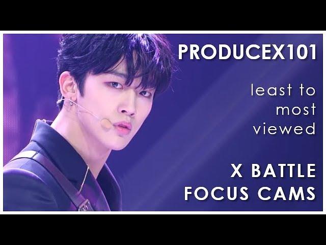 PRODUCE X 101 - X BATTLE Focus Cams - Ranked by Views (YouTube + Naver Views)