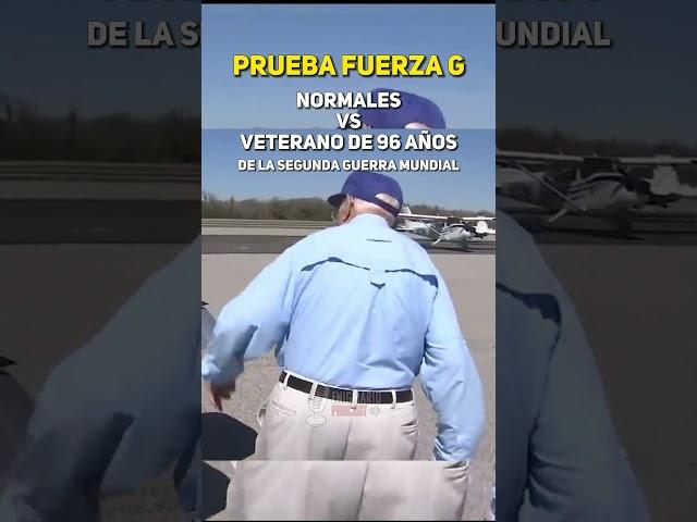 VETERANO de 96 AÑOS contra la FUERZA G #piloto #ww2 #curiosidades