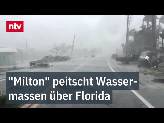 Küstenstädte geflutet: "Milton" peitscht Wassermassen über Florida | ntv