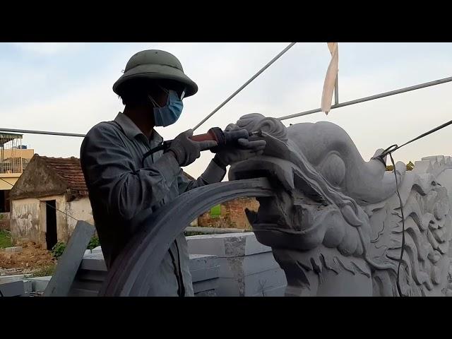 Kỹ Thuật Trạm Khắc Đầu Rồng Đá Mỹ Nghệ Đẳng Cấp Ninh Bình | Mỹ Nghệ Đá Ninh Bình