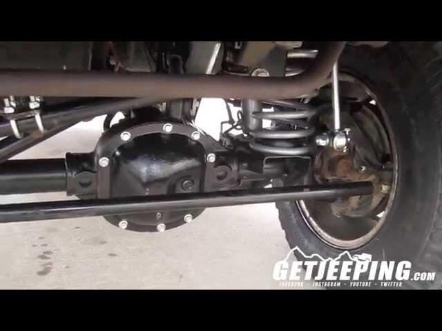 Tour of front suspension on the 1997 Green Cherokee XJ - GetJeeping