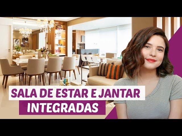 COMO DECORAR SALA DE ESTAR E JANTAR INTEGRADAS | #DicaDaPâ