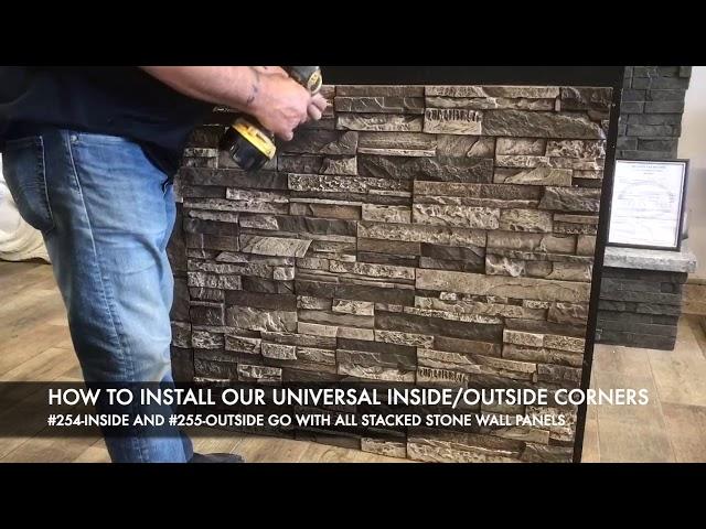 How to Install Fake Stone Corners DIY