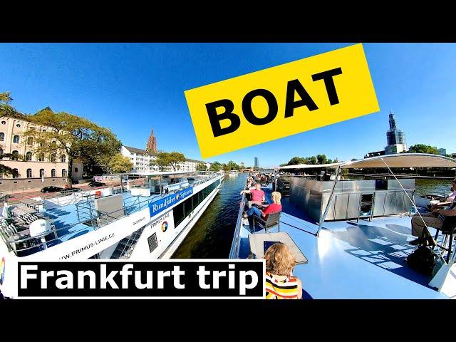 Frankfurt #Walk - Boat trip 4k Germany #VRtravelX VR 360 membership