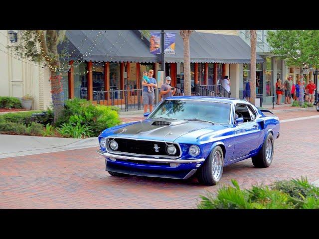 Classic/Muscle Cars Cruising out of Eustis Classic Car Show - June 2023