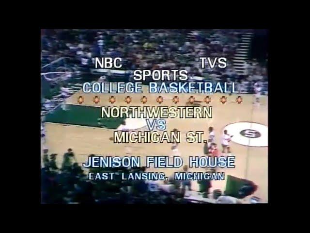 Jan 1981 - Northwestern at Michigan State, Jenison Field House (NBC/TVS Sports)