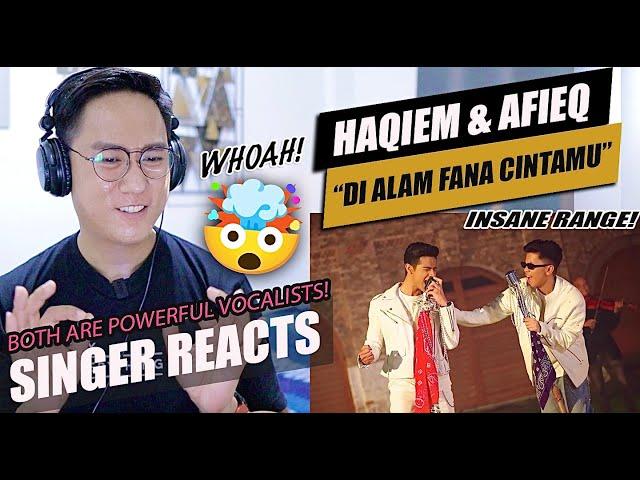 Afieq Shazwan & Haqiem Rusli - Di Alam Fana Cintamu (Official Music Video) | SINGER REACTION