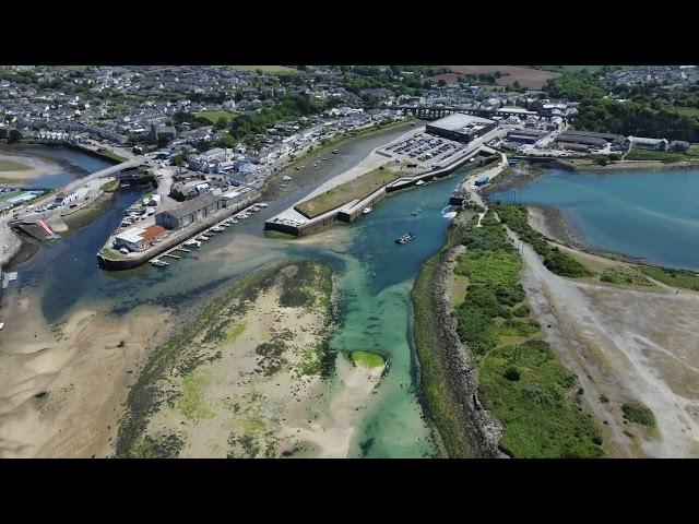 Hayle harbour and surrounding area