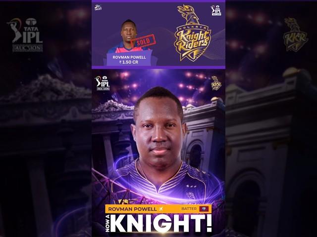 Rovman Powell Kolkata knight riders kkr ipl 2025 #iplauction2025 #ipl2025#kkr #kkrteam #rovmanpowell