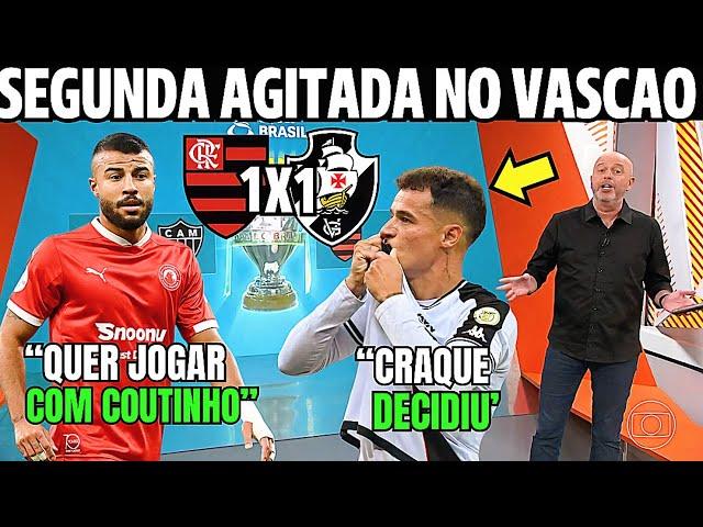 GLOBO ESPORTE RJ 16/09! SEGUNDA AGITADA! COUTINHO DECIDIU! REFORÇO PROXIMO! NOTICIAS DO VASCO HOJE!