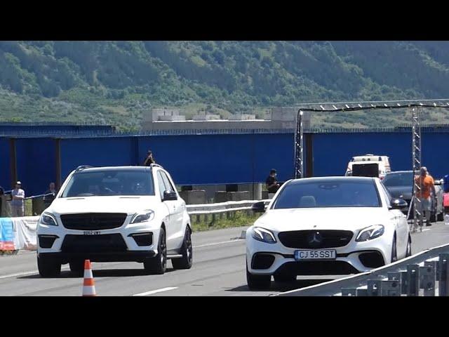 Mercedes drag race: AMG E 63 s vs ML 63 AMG