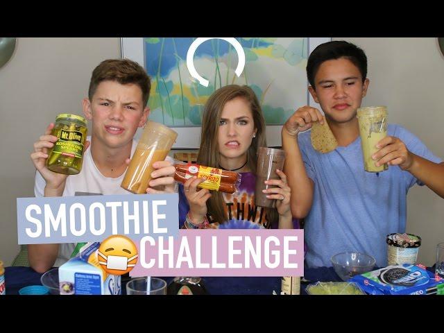 SMOOTHIE CHALLENGE W/ MY GUY FRIENDS!! | Mel Joy