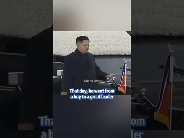 That day, he went from a boy to a great leader  #kimjongun #northkorea #shorts