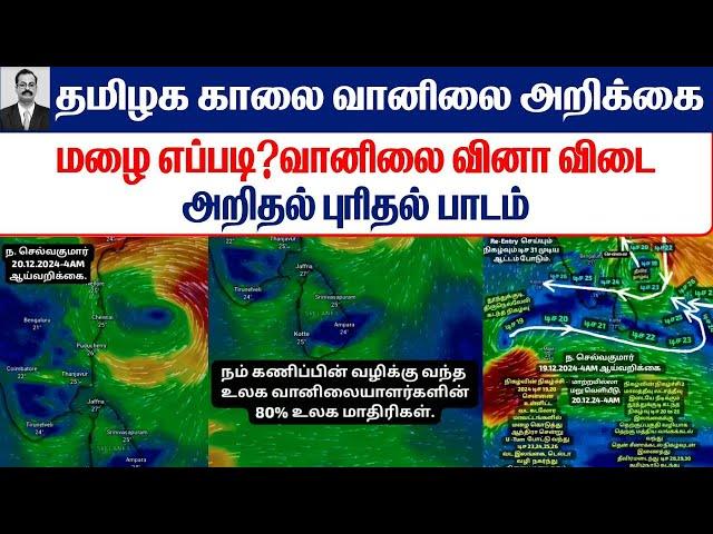 20.12.2024 தமிழ்நாடு காலை வானிலை ஆய்வறிக்கை-Tamilnadu morning Weather Forecast #tamil_weather_news