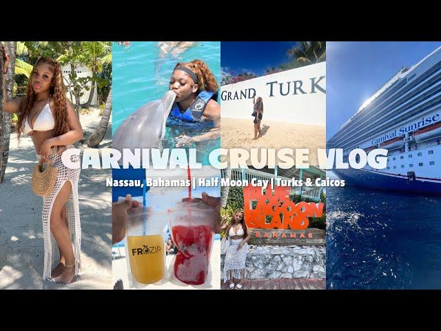 TRAVEL VLOG: 5 DAY CARNIVAL CRUISE | Nassau Bahamas, Half Moon Cay, Turks & Caicos, Miami