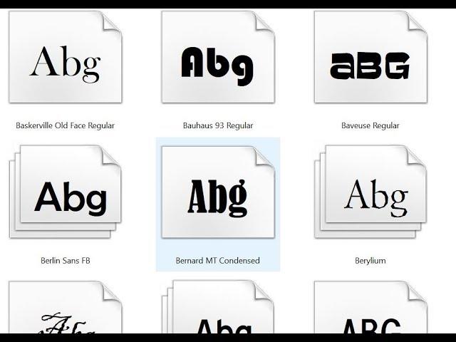 How to install fonts - WIndows 10 Windows 8