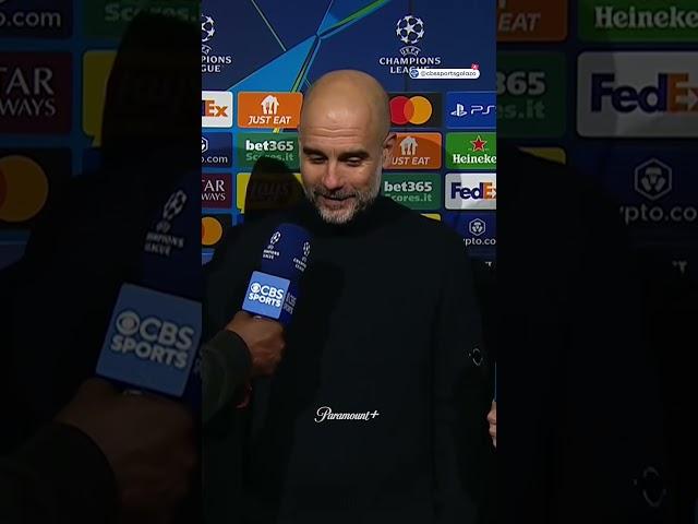 Pep Guardiola reacts after Manchester City’s loss to Juventus ️