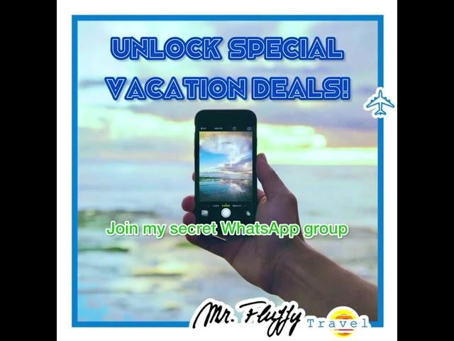 Join my Secret Travel Deals WhatsApp Group. Free Membership for ever!