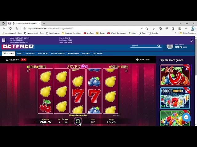 Hot Hot Seven AGT Online Slots Betfred