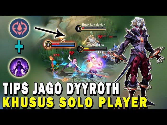 CARA MAIN DYYROTH TERBARU BUILD EMBLEM DAN ITEM DYYROTH TERSAKIT GAMEPLAY DYYROTH - MOBILE LEGENDS