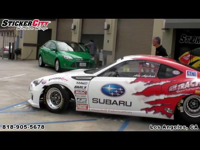 ESX Subaru BRZ Race Car Wrap by Sticker City