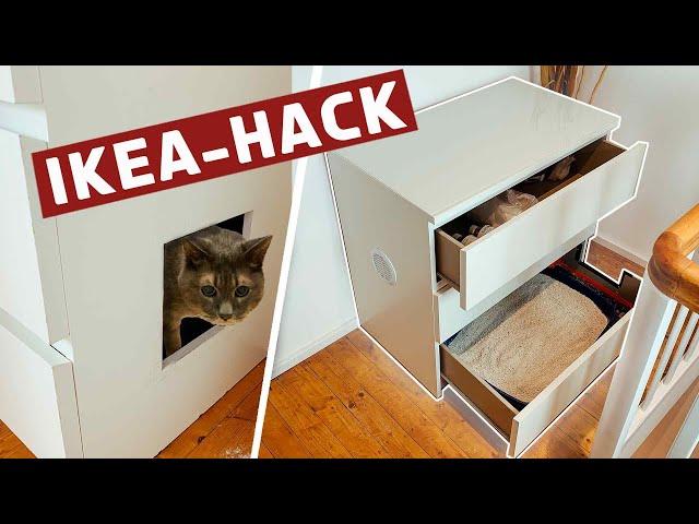 IKEA Hack, Katzenklo aus Komode "Malm" selber bauen