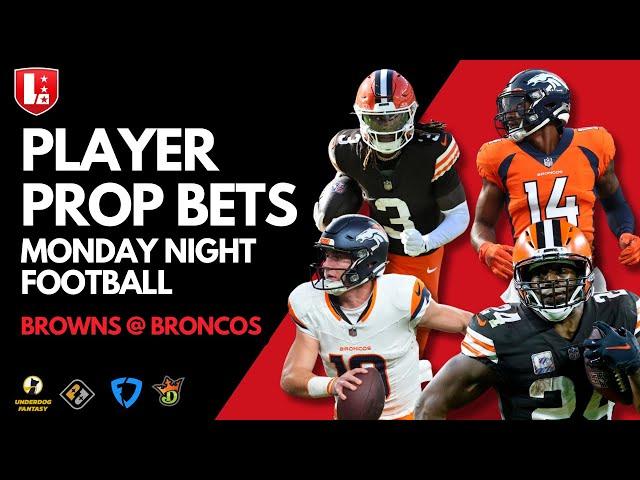 NFL Player Prop Picks Week 13 Monday Night Football | Cleveland Browns @ Denver Broncos Best Bets