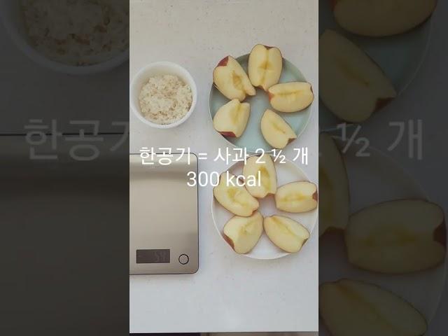 다욧 중 영양사 식품별 300kcal 비교 [ 88kg → 81kg ] #shorts