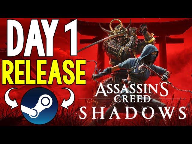 UBISOFT COMES CRAWLING BACK TO STEAM - ASSASSIN'S CREED SHADOWS DAY 1 ON STEAM!