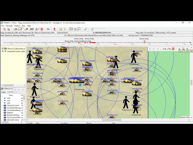 Blockchain Wireless Network Simulation | Secure Spectrum Accessing in Massive MIMO using AI