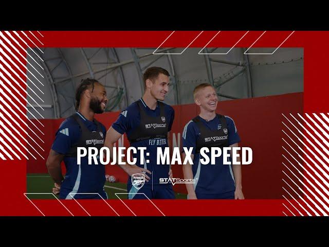 STATSports' Project: Max Speed Challenge with Arsenal's Sterling, Kiwior and Zinchenko