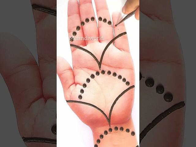 Behad Asan aur saral mehndi design #shorts #mehndi #design #easy #arabic #mehndidesign