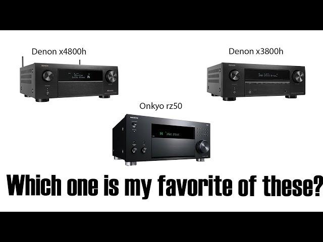 Denon x3800h vs x4800h vs Onkyo rz50 comparison review!