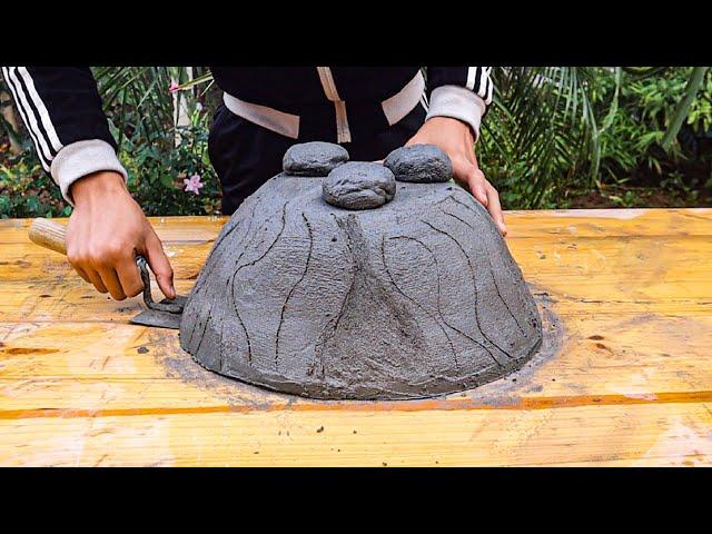 Unique Creation From Cement // Pots Molded From Cement And Sand