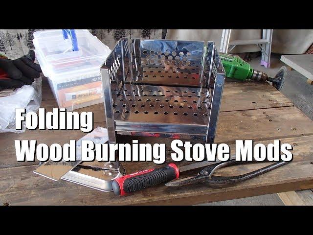 焚き火台 ユーラー折りたたみコンロをカスタム 改造 Yoler Folding Wood Burning Stove Modify Re-edit Ver.