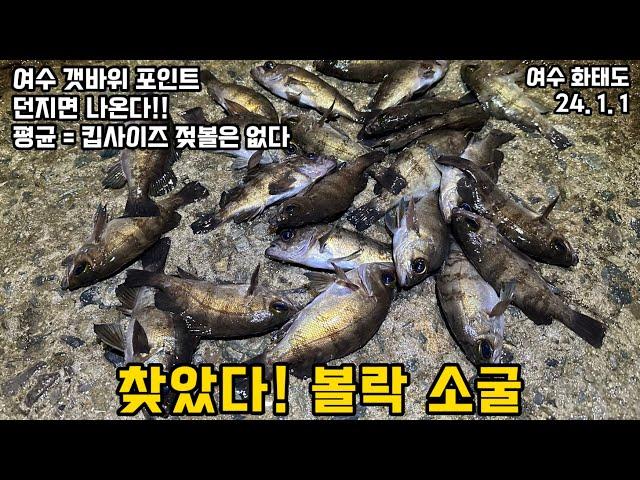 볼락 워킹 낚시 - 새해 볼락들이 퍽퍽하는 포인트