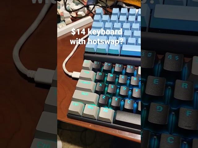 $14 keyboard with hotswappable switches!