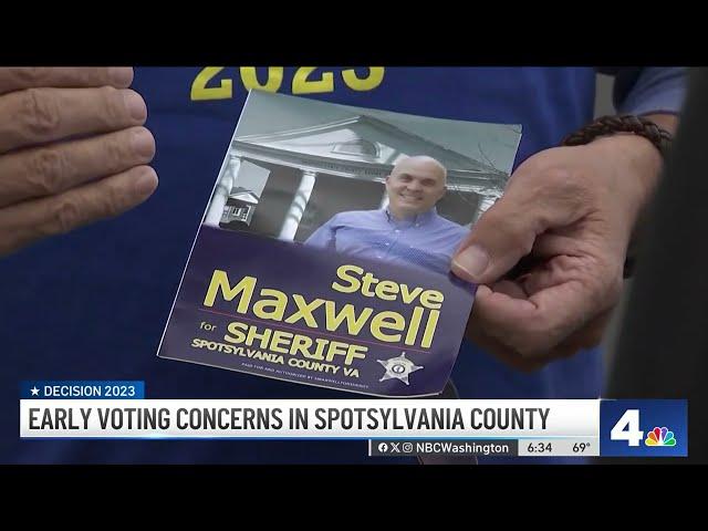 Early voting concerns in Spotsylvania County | NBC Washington