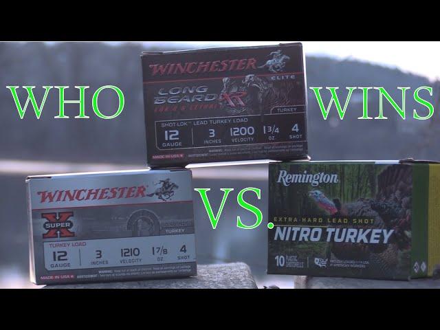 Battle of the Brands! | Turkey load comparison test: Longbeard XR vs Super X vs Nitro Turkey