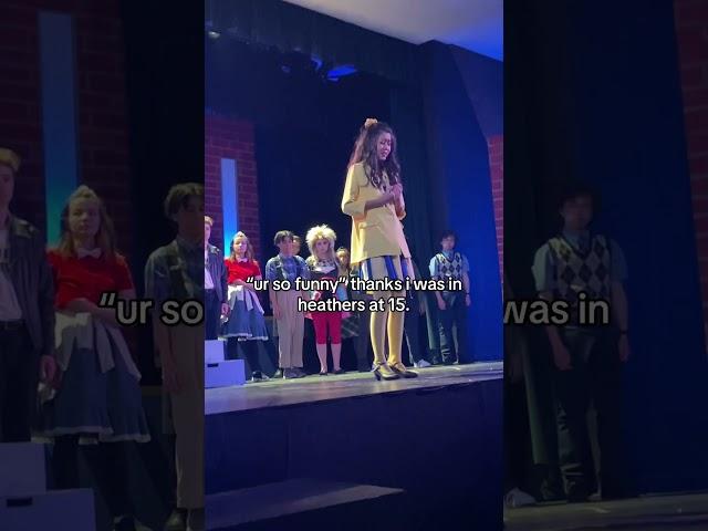 the way this was my first show is so silly #theatrekid #musicaltheatre #heathers #heathermacnamara
