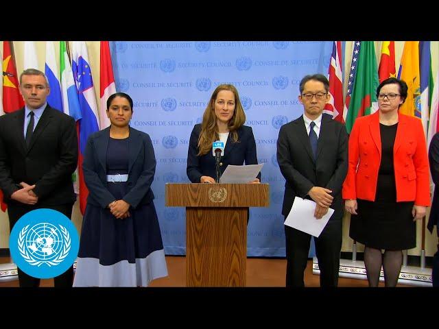 Switzerland, Japan & others on Libya - Joint Security Council Media Stakeout | United Nations