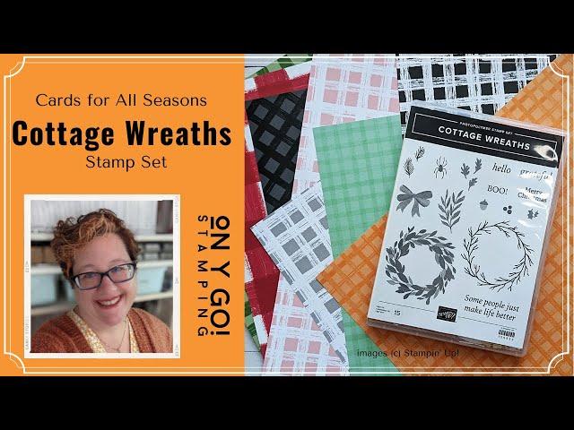 Cards for All Seasons with the Cottage Wreaths Stamp Set