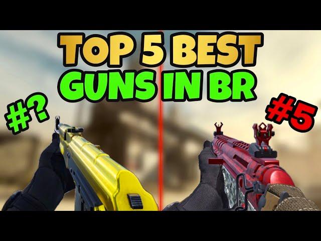 TOP 5 BEST GUNS IN COD MOBILE BATTLE ROYALE SEASON 9 & 10!!