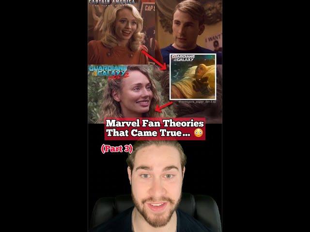 MARVEL FAN THEORIES THAT CAME TRUE!! #Shorts