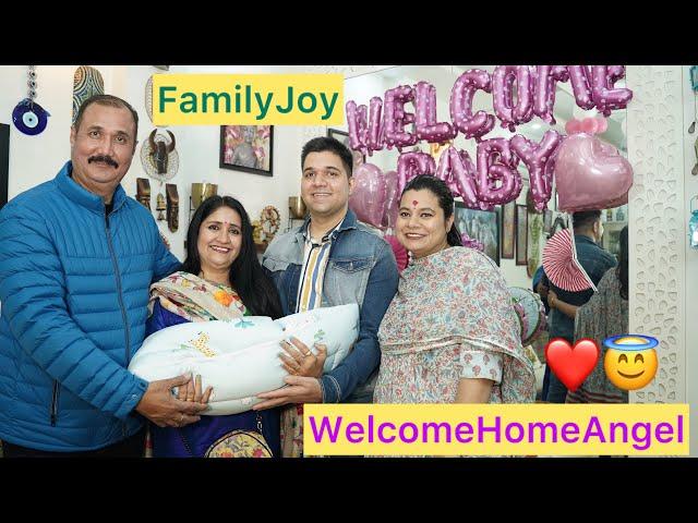 “Celebrating Sweet Arrival: Our Little Angel”️#NewBeginnings#BlessedWithLove#WelcomeHomeAngel