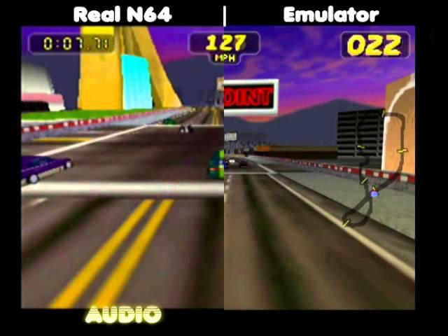 Original Console Graphics VS Emulated Graphics - RUSH 2 (N64)