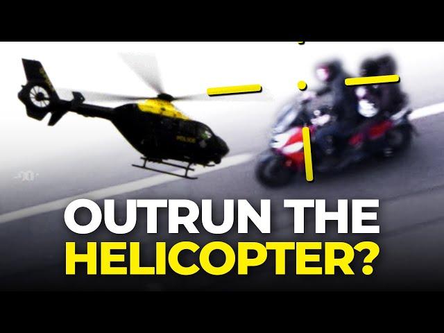 DANGEROUS motorcycle riders try to outrun police, but can't escape the EYE IN THE SKY