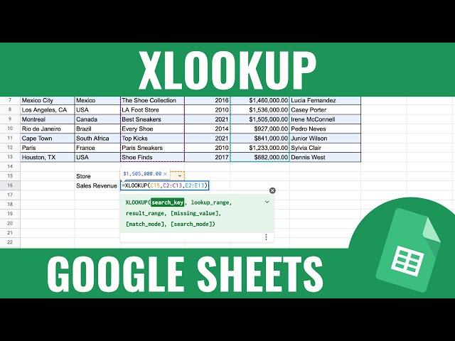 Say Goodbye to VLOOKUPs. Use XLOOKUP in Google Sheets Instead.