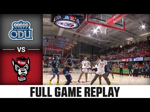 Old Dominion vs. NC State Full Game Replay | 2024-25 ACC Women's Basketball